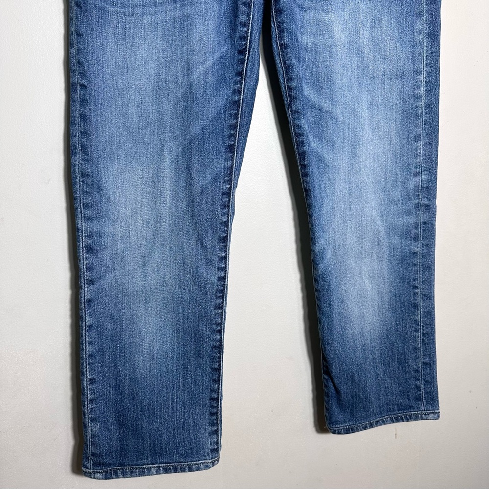 7 For All Mankind Light Blue Slim Straight Jeans - Picture 6 of 13